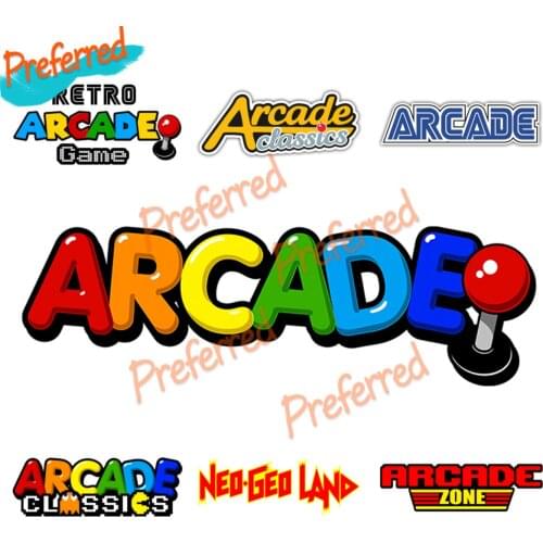 Car-styling Retro Arcade Game Car Decal Motocross Racing Laptop Helmet Trunk Wall Vinyl Car Sticker Die Cutting