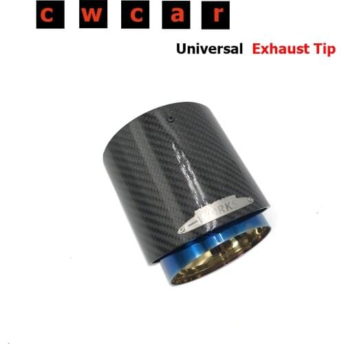 Free Shipping JCW Burnt Blue+Black Carbon Exhaust Muffler Tip for Mini Cooper R55 R56 R57 R58 R59 R60 R61 F54 F55 F56 F57 F60