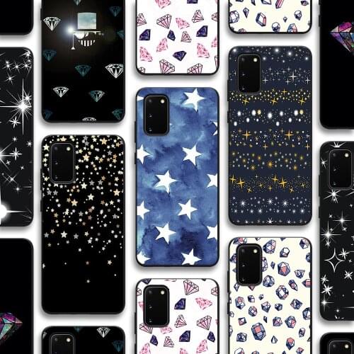 Diamond Star Case for Samsung Galaxy S21 A51 S20 A50 A71 A70 A12 A21S S10 S9 S8 A20 A30 S10e Note 20 10 9 8 Plus Ultra Lite TPU