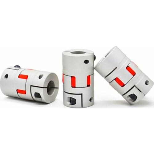 D20 L25 D25 L30 Couplings Plum Shaped CNC Flexible Jaw Spider Plum Coupling Shaft Coupler D30*L35