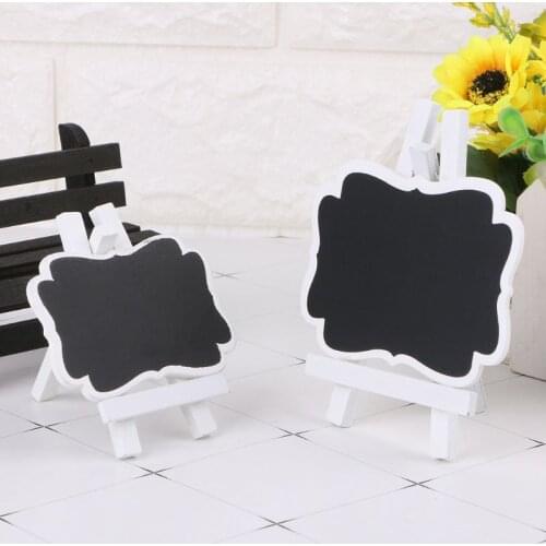 Ywengouy Mini Wooden Chalkboard Blackboard Frame Message Table Number Wedding Party Decor Home Garden