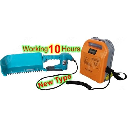 DELI battery operated electric tea plucking machine with lead acid battery cutting width 350mm tea plucker harvester DL-4CD-35