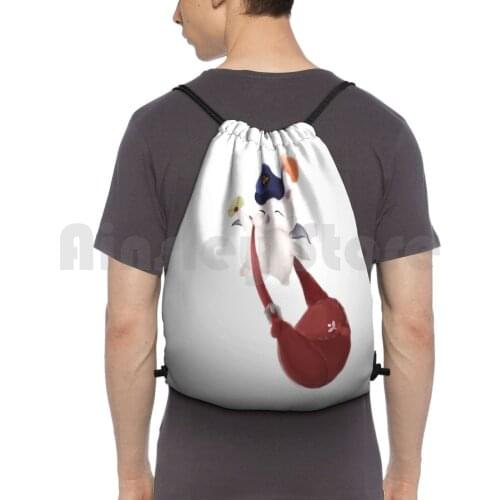 Delivery Moogle-Final Fantasy Xiv Backpack Drawstring Bags Gym Bag Waterproof Final Fantasy Xiv Ffxiv Final Fantasy Mmo