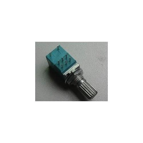 50pcs x 8pin RV097NS B10K B50K dual potentiometer with switch audio / power amplifier / 097 sealing potentiometer