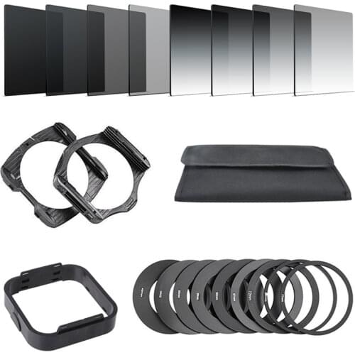 Camera Filtro Graduated Neutral Density Gradual ND Square Resin Filters Adapter Rings Holder for Cokin P Series system for DSLR