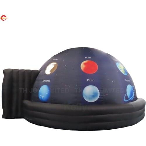 Free Shipping 5m/6m/7m Giant Inflatable Planetarium Tent, Custom Make Projective Planet air dome tents for sale