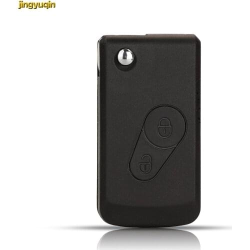 Jingyuqin Remote Car Key Fob Shell Modified For Citroen C-Elysee 2 Buttons Cross Blade Fob Replacement