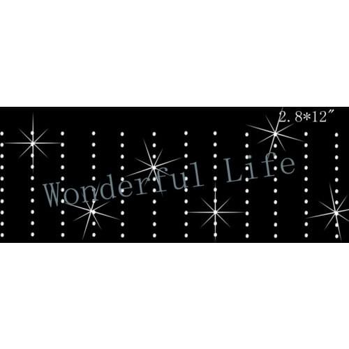 A quality Wonderful Life Bow Bling dot Rhinestone Iron On Transfer design