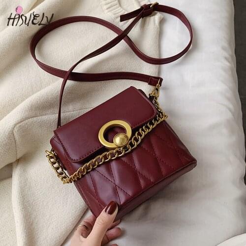 HISUELY Hot Sale New Women PU Leather Handbags Fashion Designer Black Bucket Shoulder Bags Messenger Bag High Quality BG520