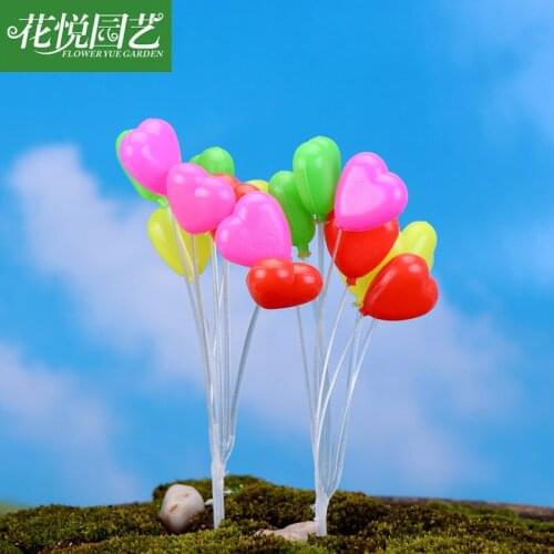 1set Mini Balloon Moss Micro Landscape Ornaments Balloon For Shooting Props Furnishing Decoration Material Accessories Supply