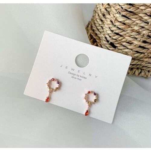 2020 New Arrival Metal Classic Water Drop Women Dangle Earrings Small Korean Color Earrings Elegant Girl Sweet Girl Jewelry