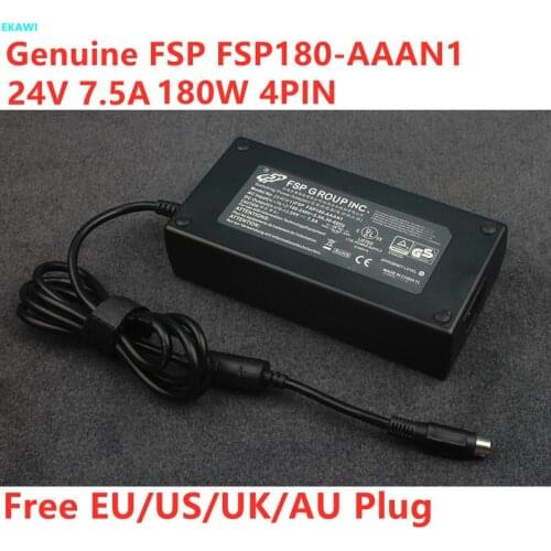 Genuine FSP FSP180-AAAN1 24V 7.5A 180W 4PIN AC Adapter For Delta DPS-180AB-21 FSP180-AAA EA11603 Laptop Power Supply Charger