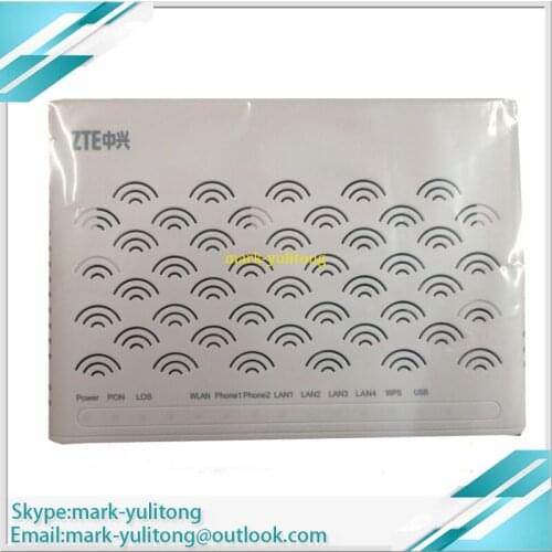 Original ZTE F660 ZXA10 GPON ONU, 4 lan ports and 2 voice ports with WI-FI support SIP protocols