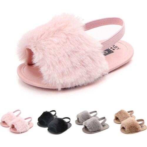 Sweet Newborn Infant Baby Girls Sandals Shoes Summer Non-slip Soft Sole Slippers Toddler Crib Shoes Prewalker 0-18M