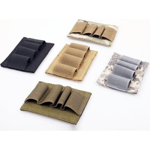 Tactical Bag Ammo Magazine Holder Paintball Equipment 12 Gauge Bullet Molle Pouch Hunting Shotgun 4 Shell Holder Holster