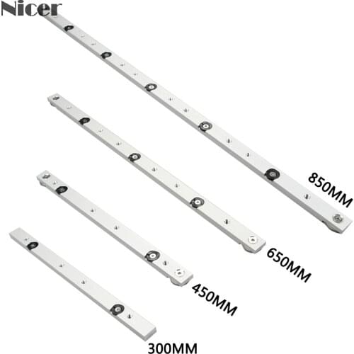 30/45 Type Universal T-track Slider Aluminium Alloy Miter Bar Slider Table Saw Miter Gauge Rod DIY Woodworking Tools 300-850MM
