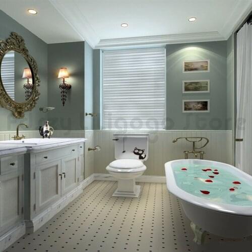 Funny vinyl wall sticker pattern cat and spider toilet sticker mural wall art applique house decoration hotel decoration Y14