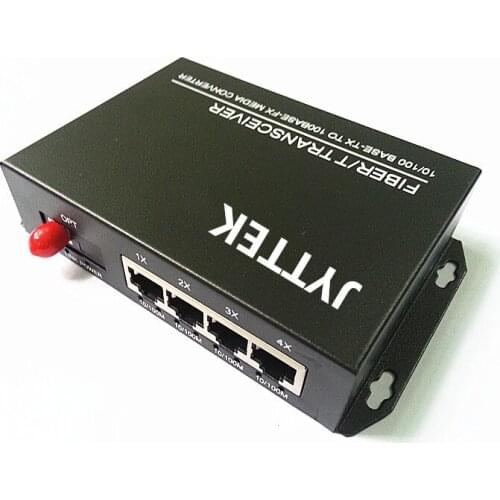 1 Fiber to 8 UTP Unmanaged 10/100Mbps Megabit Ethernet Fiber Switch single fiber 20km FC 1310nm