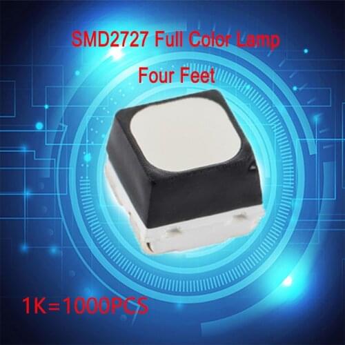 1000 pcs ,SMD2727 full color LED lamp of four feet used for LED display maintenance，Outdoor RGB components for display