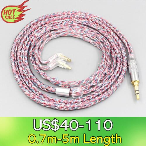 16 Core Silver OCC OFC Mixed Braided Cable For Sony MDR-EX1000 MDR-EX600 MDR-EX800 MDR-7550 Earphone LN007591