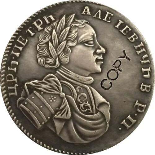 1710 Peter I Russia COINS COPY 29mm