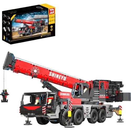 4885Pcs 2.4G APP Dual Remote Control Large Crane RC Car Building Blocks Bricks Boy Toys Gift