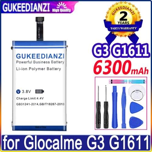 6300mAh GUKEEDIANZI battery for Glocalme G3 G1611