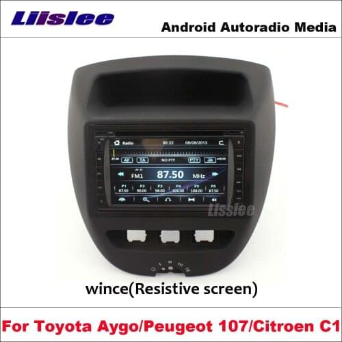 Car Radio DVD Stereo Multimedia Player For Toyota Aygo/For Peugeot 107/For Citroen C1 2005~2014 BT GPS Map Navigation System