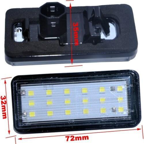 Error Free White Car LED Number License Plate Light Kit For Lexus LX470 GX470 Toyota Land Cruiser 120 Prado 120 Land Cruiser 200