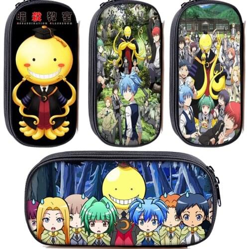 Anime Assassination Classroom Pencil Bag Boys Pencil Case Students Multifunction School Supplies Kids Stationery Pen Case