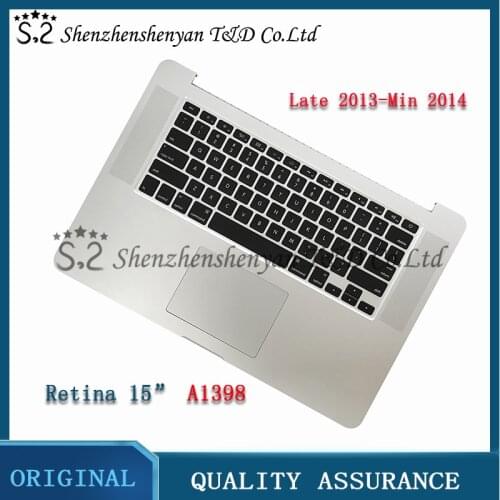 For MacBook Pro Retina 15 '' A1398 with Turckpad Keyboard Top Case US UK English French German Spanish Korean 2013 2014 year
