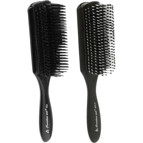 Black Adjustable Hair Brush Anti-static Comb Hairdressing Hairbrush Styling Tool Salon Hairdresser Home Use