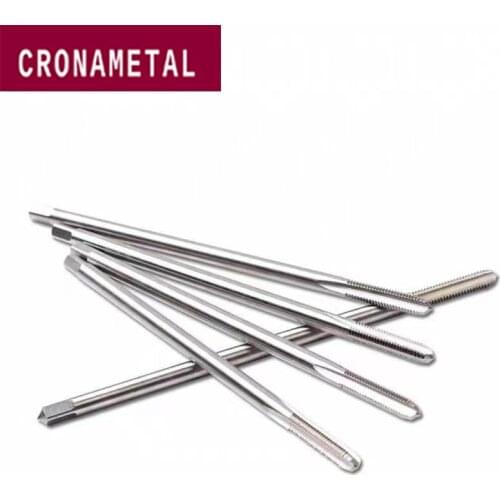 Cronametal HSS Long Shank Hand Tap M3 M4 M5 M6 M8 M10 M12 M14 M16 Straight Flute cutting extended handle taps 100mm 120mm 150mm