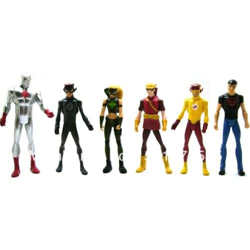 DCU JLU Young Justice Atom Kid Flash Artemis Speedy Superboy Loose 4.25" Action Figure