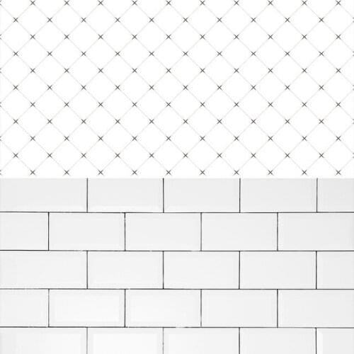 White Brick Photo Studio Backgrounds 57x87cm 2sides PVC Cover Waterproof Paper Backdrops Wood Marble Wall Printing