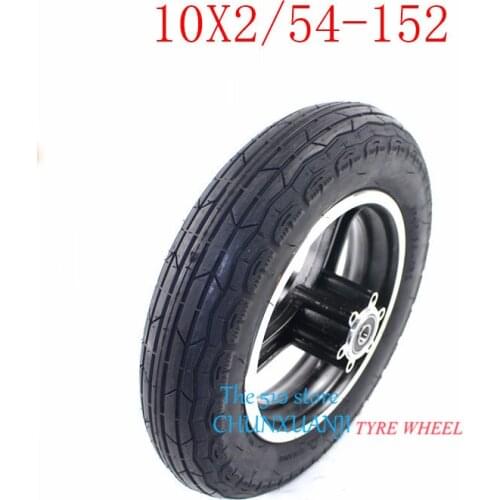 Hot Sale 10x2/54-152 Tyre Inner Tube Rims Hub Set Fits Mountain Buggy Electric Scooter Balancing Car Brake Wheels