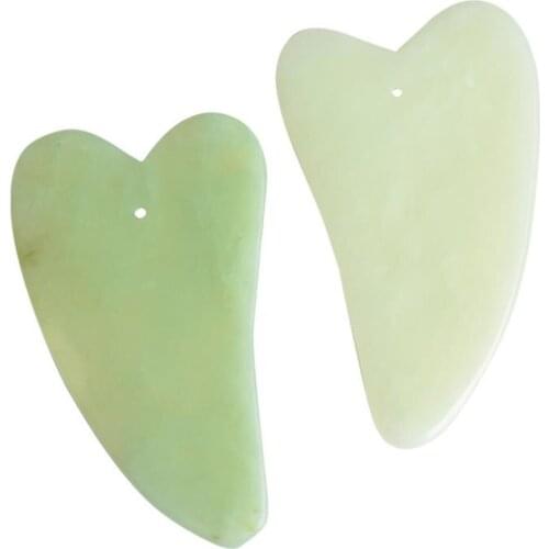 Gua Sha Facial Tool Natural Jade Stone Guasha Board For Acupuncture Therapy Trigger Point Treatment Gua Sha Massage Tool