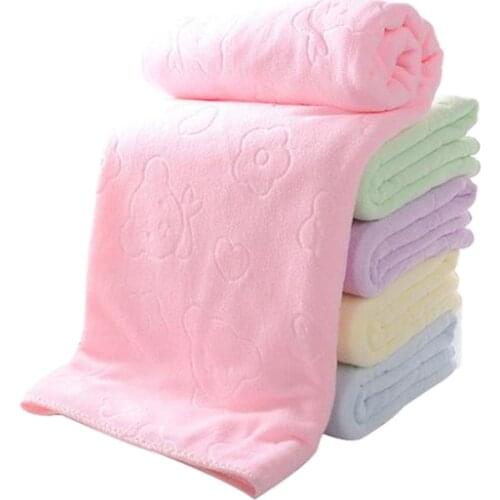 Jumbo Size Bath Sheet Extra Large Polyester Solid Gym Bath Towel Super Soft for Kids Adult