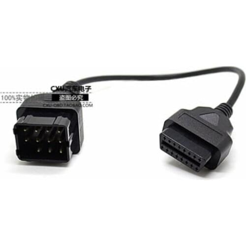 For old Renault 12pin to OBD2 16pin OBDII convert cable