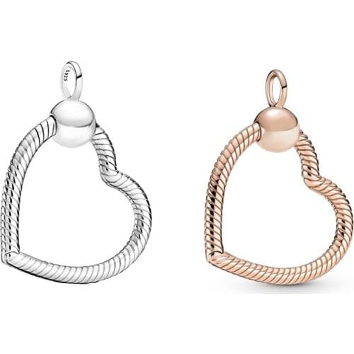 2021 New Style 925 Sterling Silver Moments Heart Pendant, Suitable For Original Diy Necklace Jewelry, Ladies Fashion Jewelry