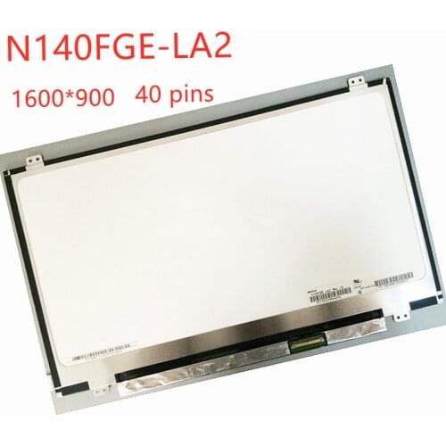 Matrix for Laptop N140FGE-LA2 fit B140RW02 V.0 V.1 V.2 LTN140KT03 LP140WD2 TLC11600*900 40 pins display screen panel replacement