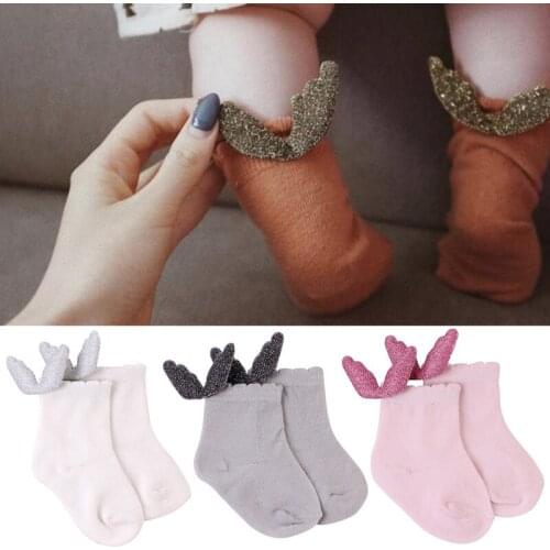 4 Colors Cute Angel Wings Socks For Baby Girls Babygirl Socks Brand New Baby Toddler Cotton Soft Sock Winter Socks