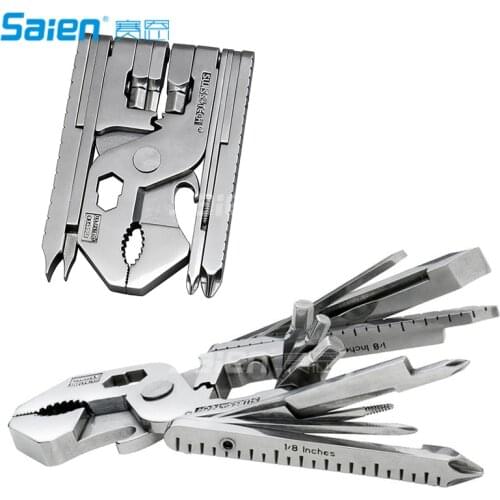 Swiss+Tech Micro-Max 22-in-1 Multi-Function Tool Set, 2 hex wrenches, screwdrivers, pliers, bottle opener, wire cutter, wire str