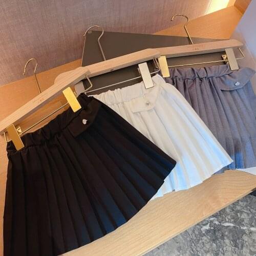 2021 new style girls draped skirt autumn cotton fashion girls skirts kids clothes 1-7 years