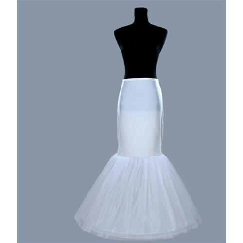 NUOXIFANG Wholesale Price Mermaid One Hoop Petticoats White Wedding Accessories Add Volume Cheap Petticoat For Wedding Skirt
