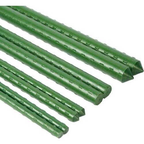 20 Pcs Garden Plant Support Frame / Agricultural Greenhouse Farming Gardening Pillar Plastic Coated Steel Pipe Climbing Plant