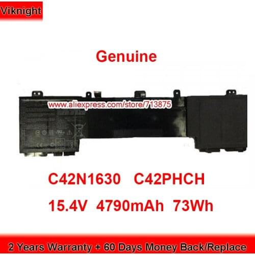 Genuine C42N1630 Battery C42PHCH for Asus UX550VD UX550 UX550VE Laptop 15.4V 4790mAh 73Wh