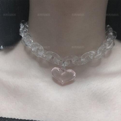 Rock Punk Style Pendant Necklaces Harajuku Gothic Fashion Choker Necklace for Girls Women Vintage Gift Collares Mujer CL117