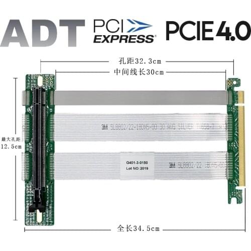 PCIe 4.0 Riser High Speed PC Graphics Cards 4.0 PCI Express Cable extensor 16x gpu riser cable For Vertical Kit ATX chassis