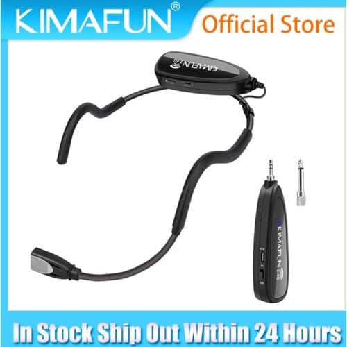Rechargeable 2.4G Wireless Headset Microphone with Wireless Receiver for Voice Amplifier Stage Speaker Public Speaking Teaching